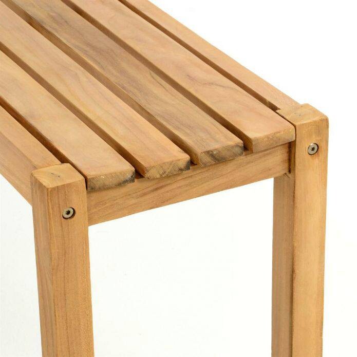 VCM Gartensitzgruppe braun Teakholz B/H/L: ca. 69x75x135 cm