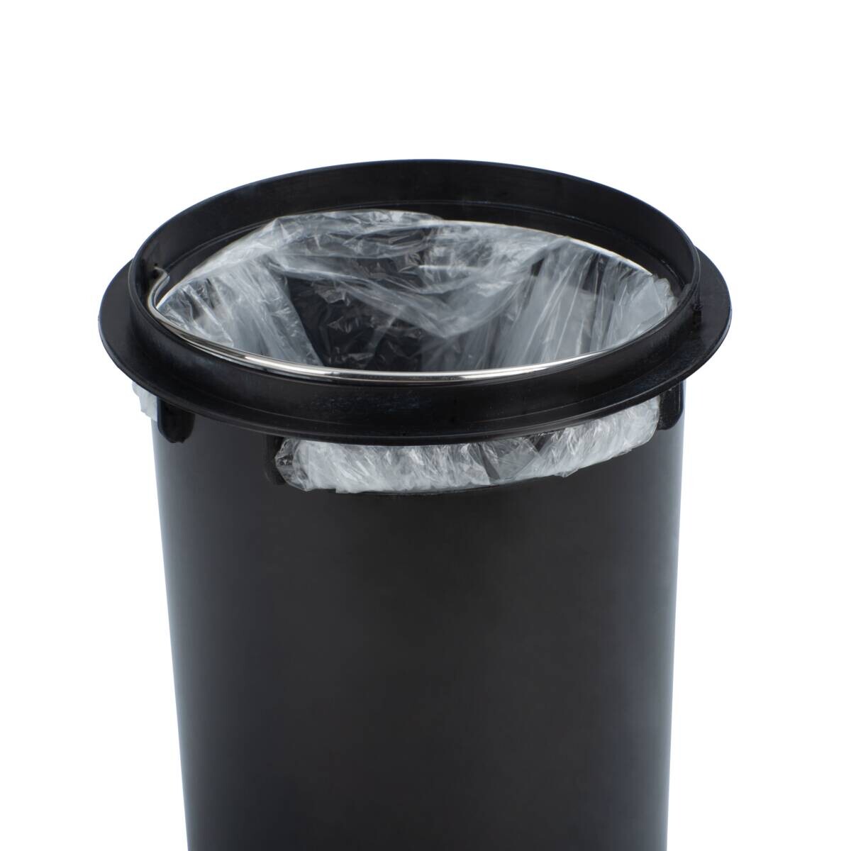 Kosmetikeimer weiß Edelstahl ca. 3 l