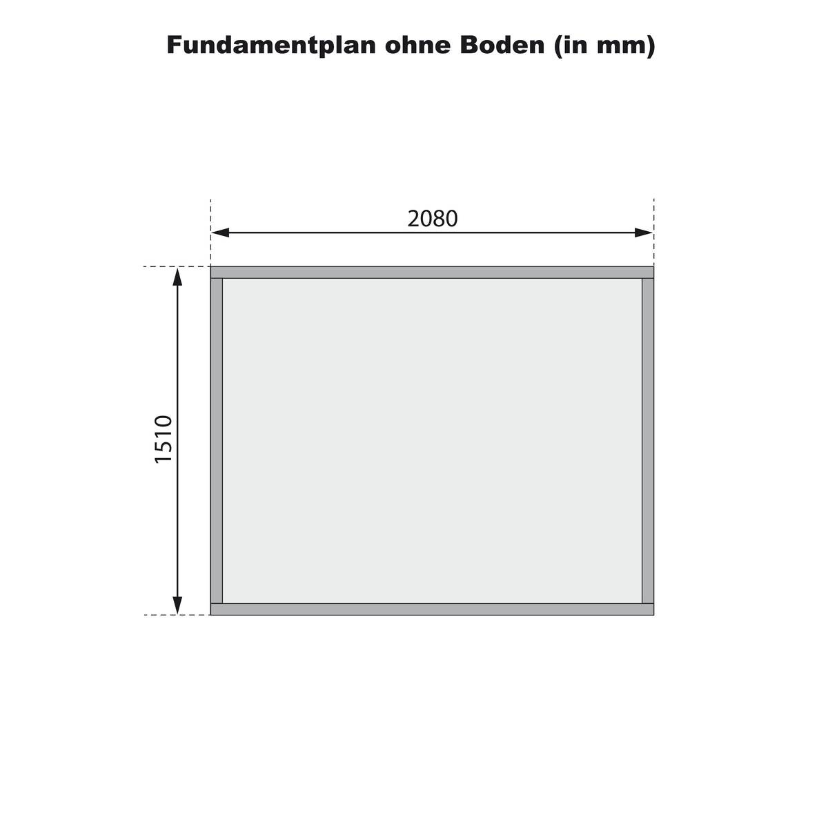 Karibu Gartenhaus Tony 0,5 natur B/H/T: ca. 212x219x154 cm