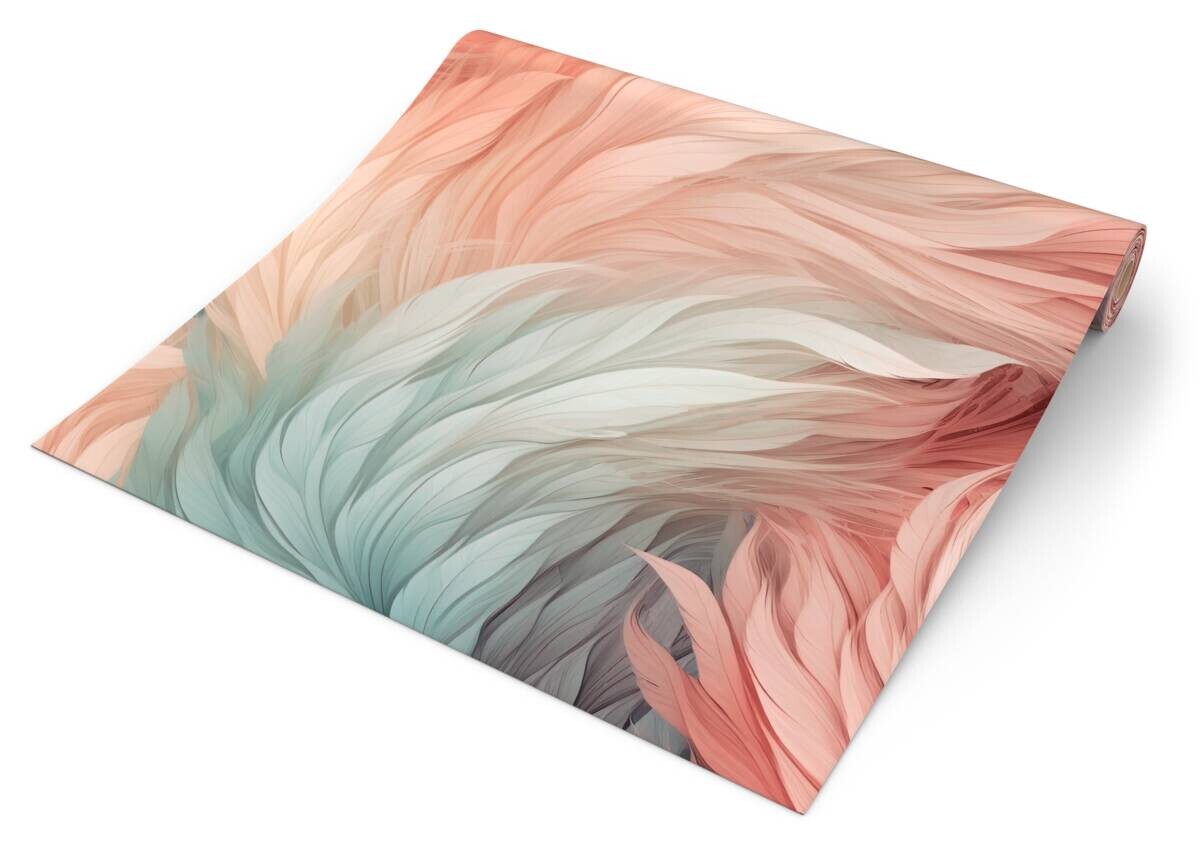 UGEPA Papiertapete Feder rosa B/L: ca. 53x1005 cm