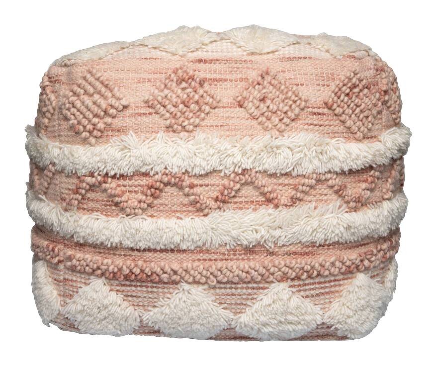 360 Living Hocker Bohist 200 rosa creme B/H/T: ca. 50x45x50 cm