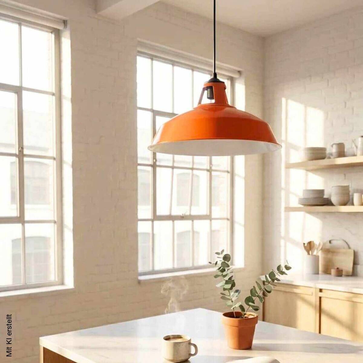 Opviq Pendelleuchte orange B/H/T: ca. 31x100x31 cm E27 1 Brennstellen