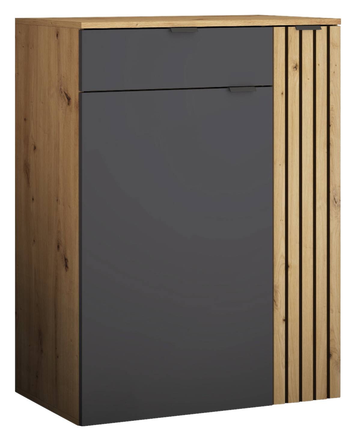 Schuhkommode Lagos Eiche Artisan Nachbildung anthrazit B/H/T: ca. 80x105x38 cm