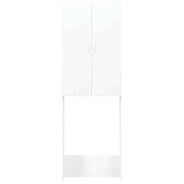 vidaXL Waschmaschinenschrank weiß B/H/T: ca. 64x190x25,5 cm