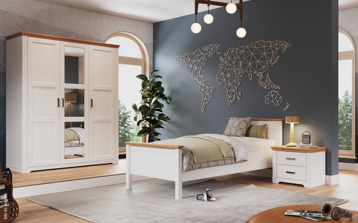 Bett Maluno weiß