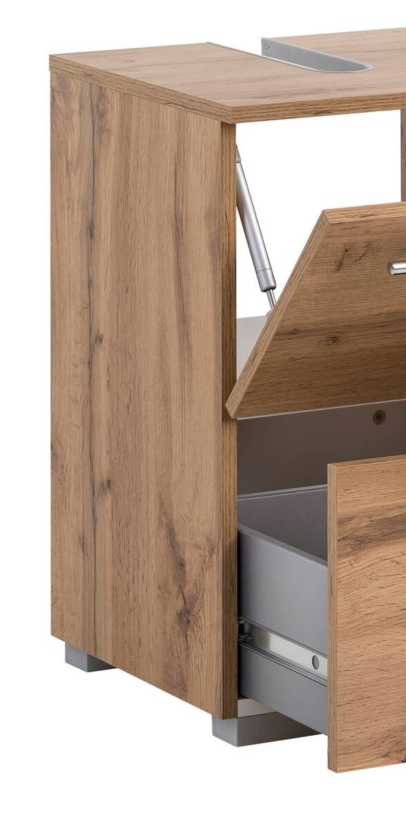 Waschbeckenunterschrank Carlos Eiche Landhaus Nachbildung B/H/T: ca. 80,2x59,1x35 cm