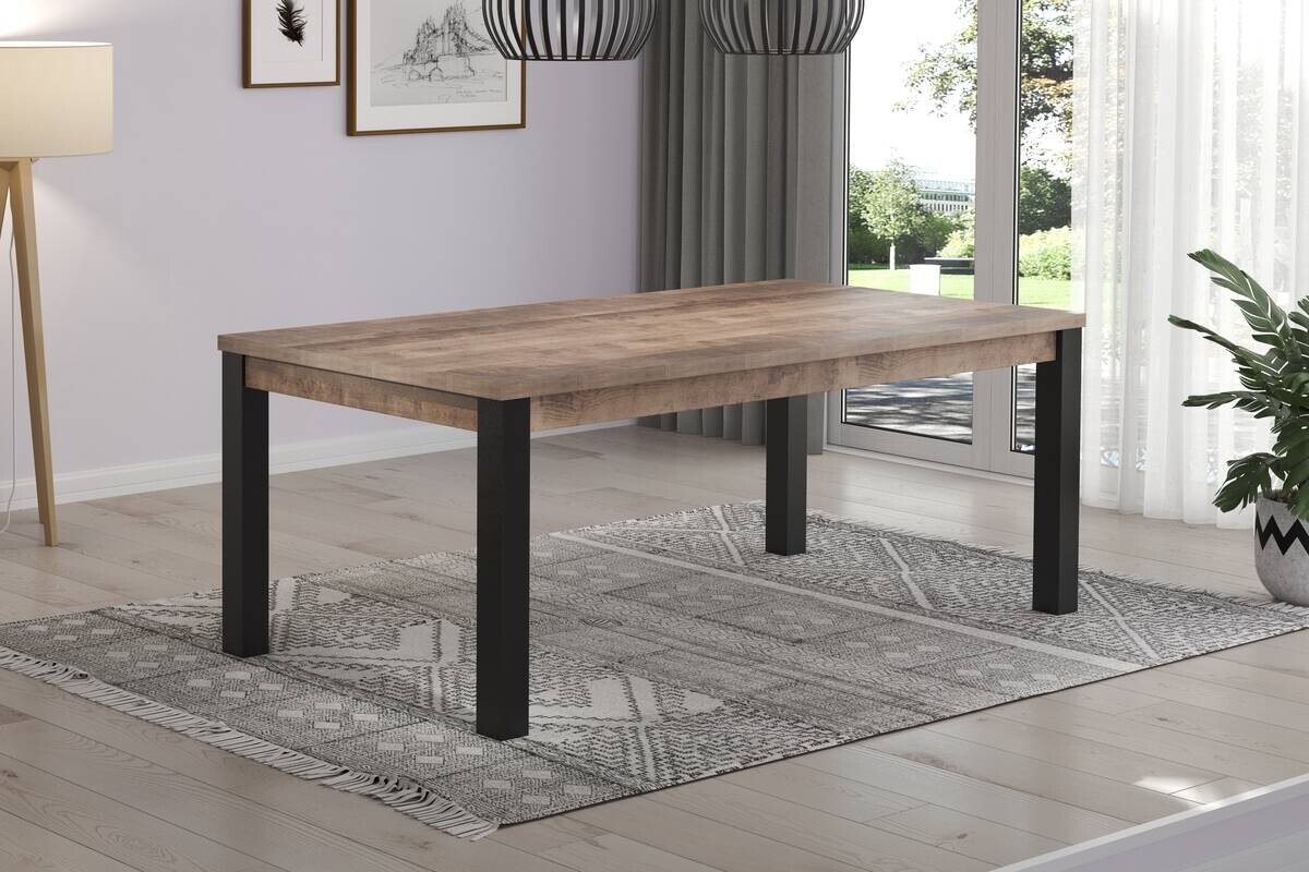 Tisch Emile Eiche Tabak Nachbildung B/H/T: ca. 200x77x90 cm