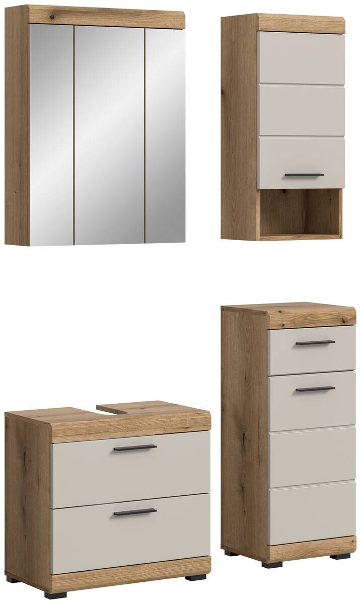 Badezimmer-Set Scout Evoke Oak Nachbildung Kaschmirgrau Nachbildung B/H/T: ca. 112x191x34 cm