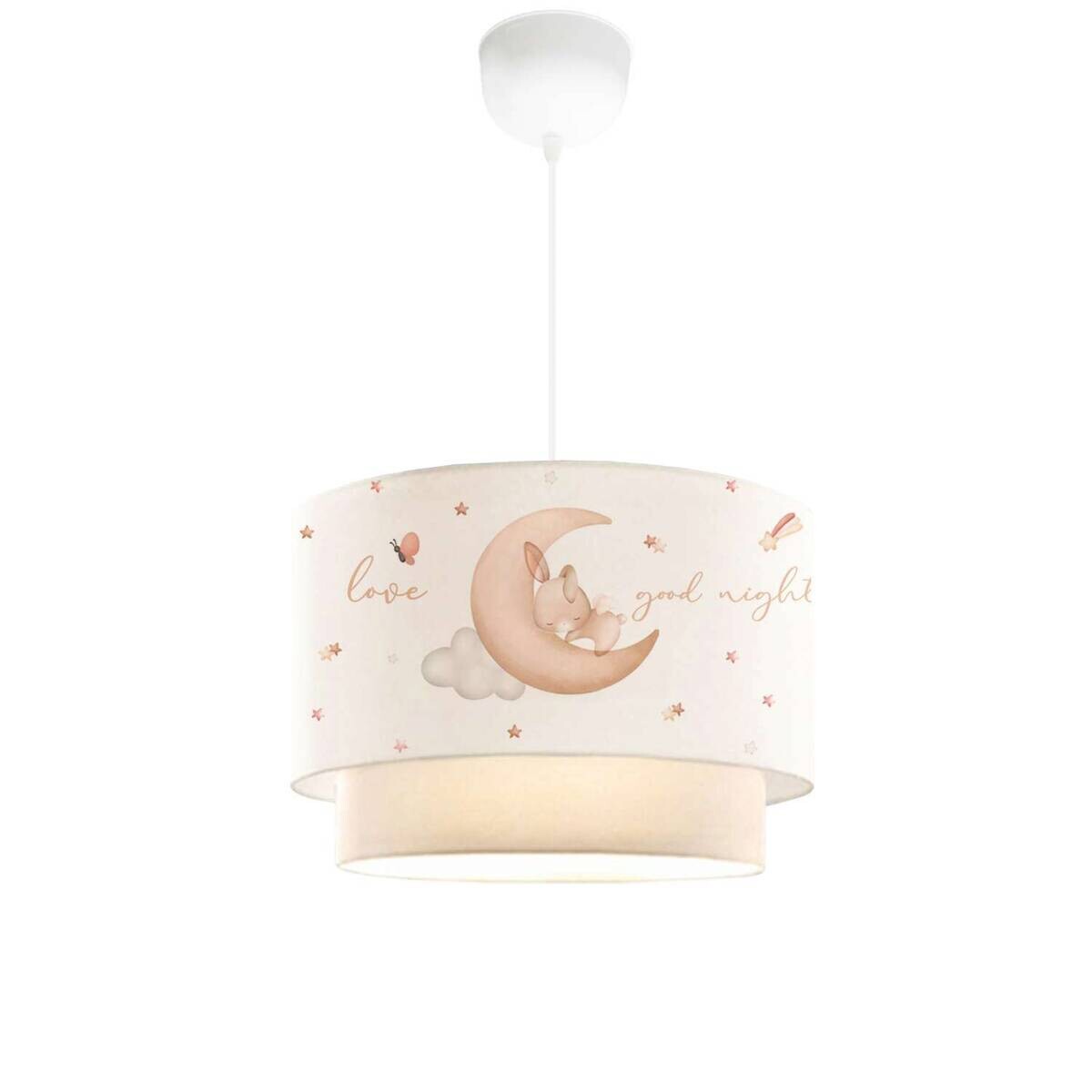 Pendelleuchte creme B/H/L/D: ca. 30x70x30x30 cm E27 1 Brennstellen