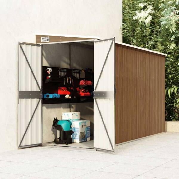 vidaXL Gartenhaus braun B/H/T: ca. 118x178x288 cm