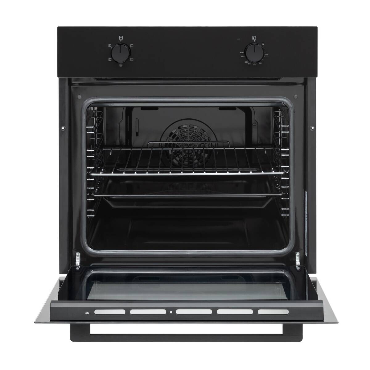 Mican Einbaubackofen BOAUS65 schwarz Metall B/H/T: ca. 59,5x59,5x57 cm