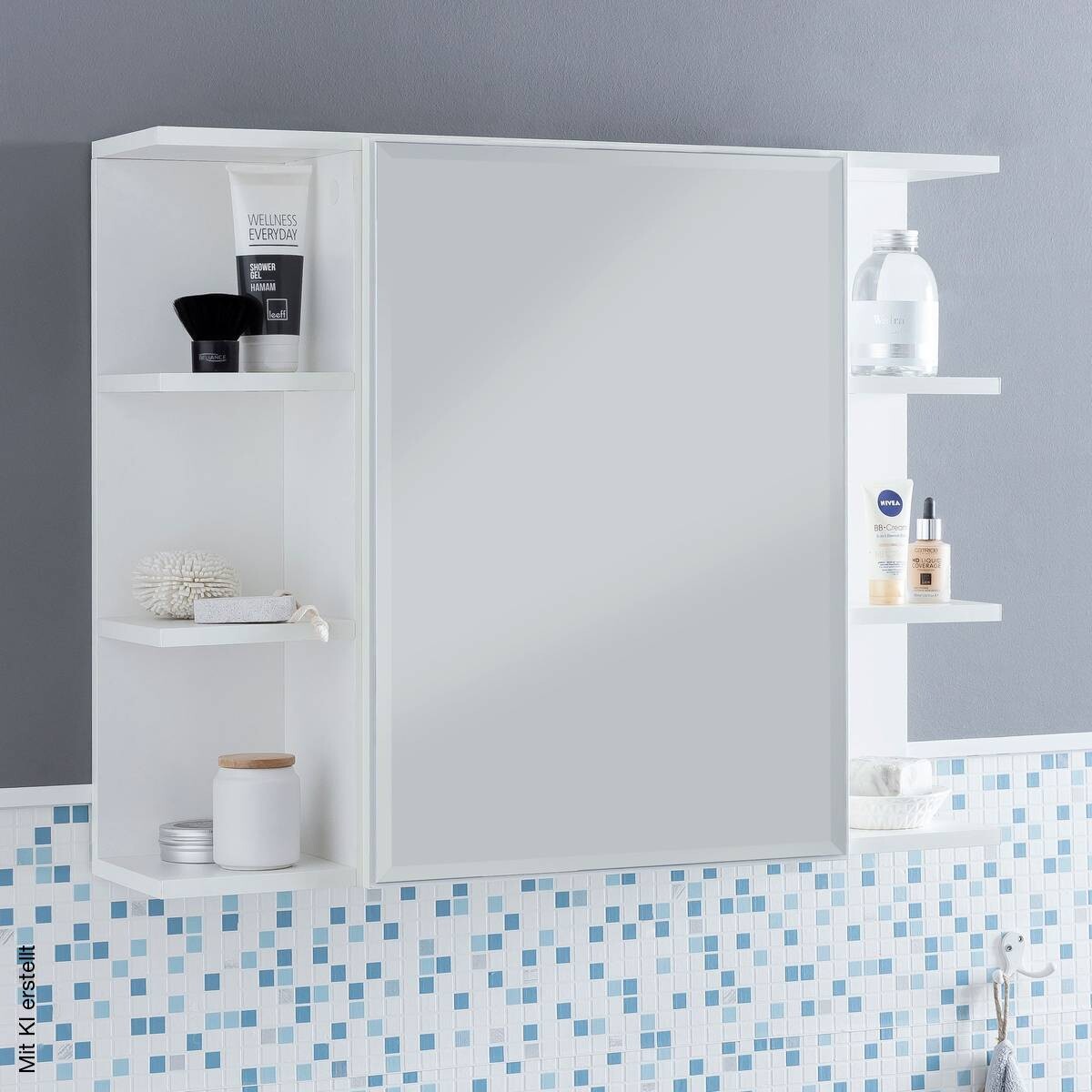 Hängeschrank weiß Spanplatte B/H/T: ca. 80x64x20 cm