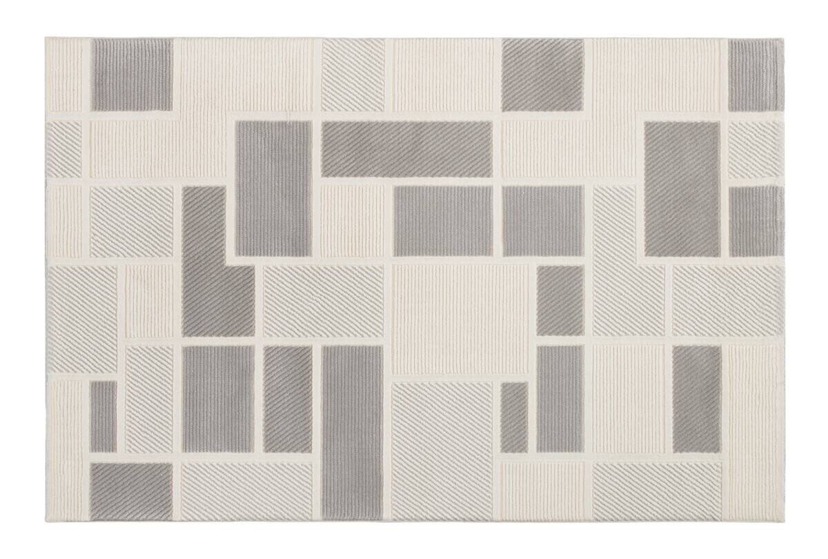 Webteppich Ravenna grau B/L: ca. 80x150 cm