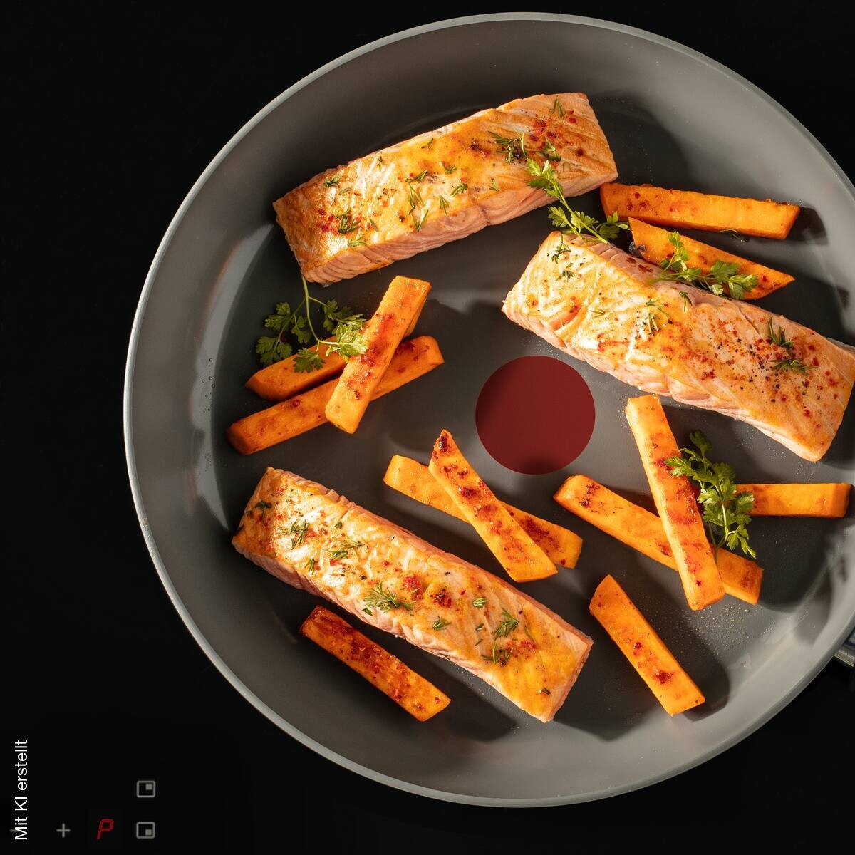 Tefal Pfanne grau Aluminium D: ca. 24 cm