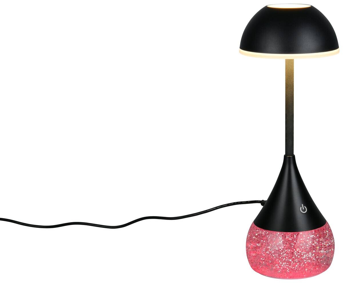 Reality LED-Tischleuchte Tembo schwarz Kunststoff B/L: ca. 11x28,3 cm