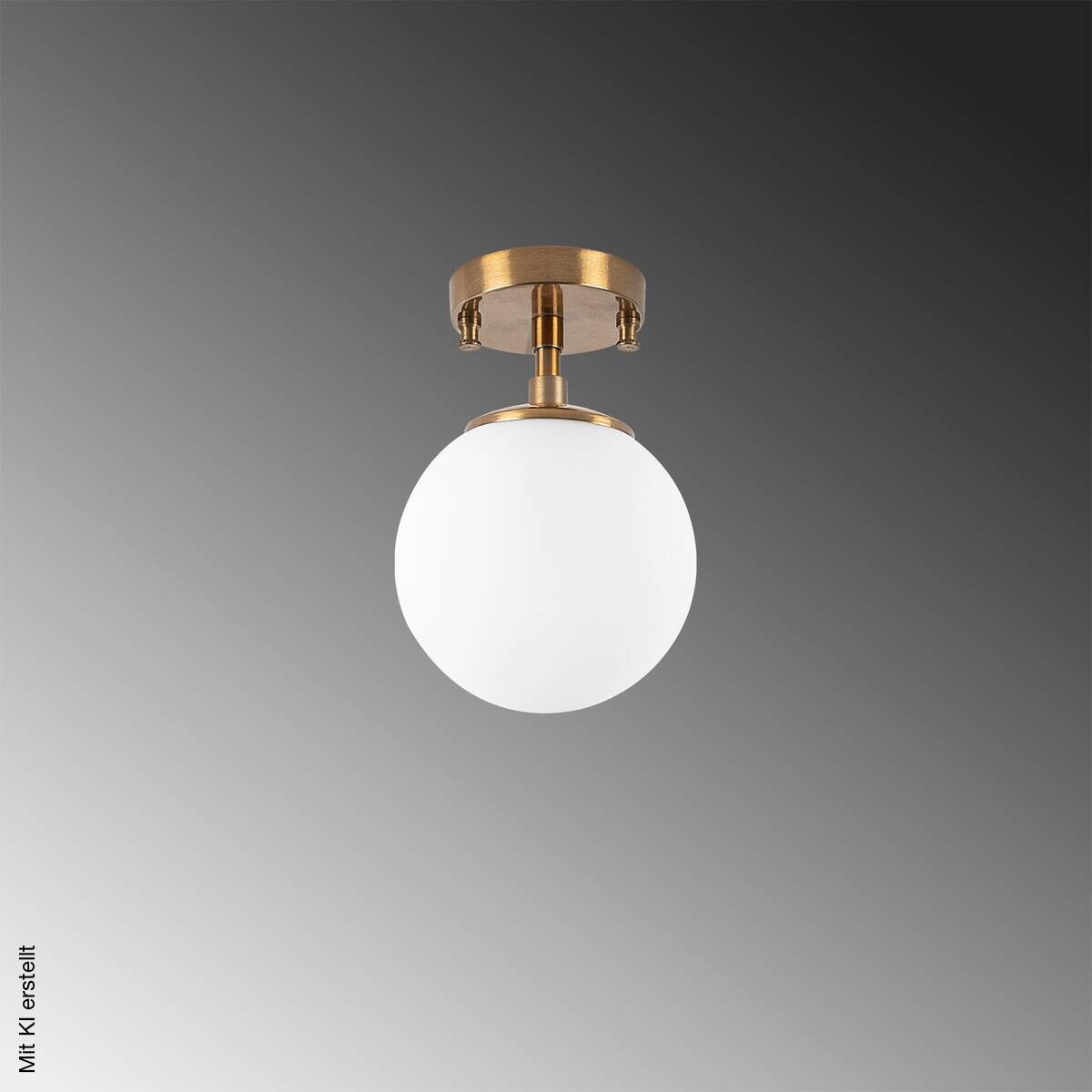 Opviq Deckenleuchte Atmaca-10220 Glas Metall B/H/T/L/D: ca. 15x23x15x15x15 cm E14 1 Brennstellen