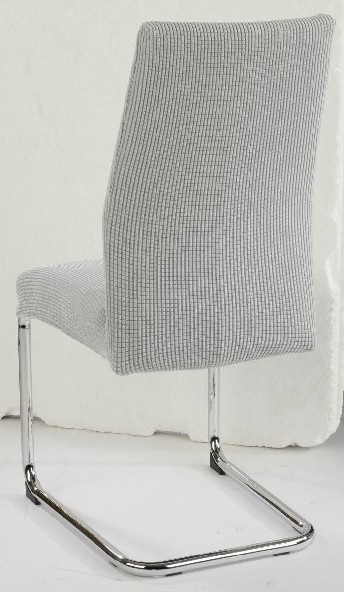 Stuhlhusse silber Polyester B/H/L: ca. 45x60x40 cm