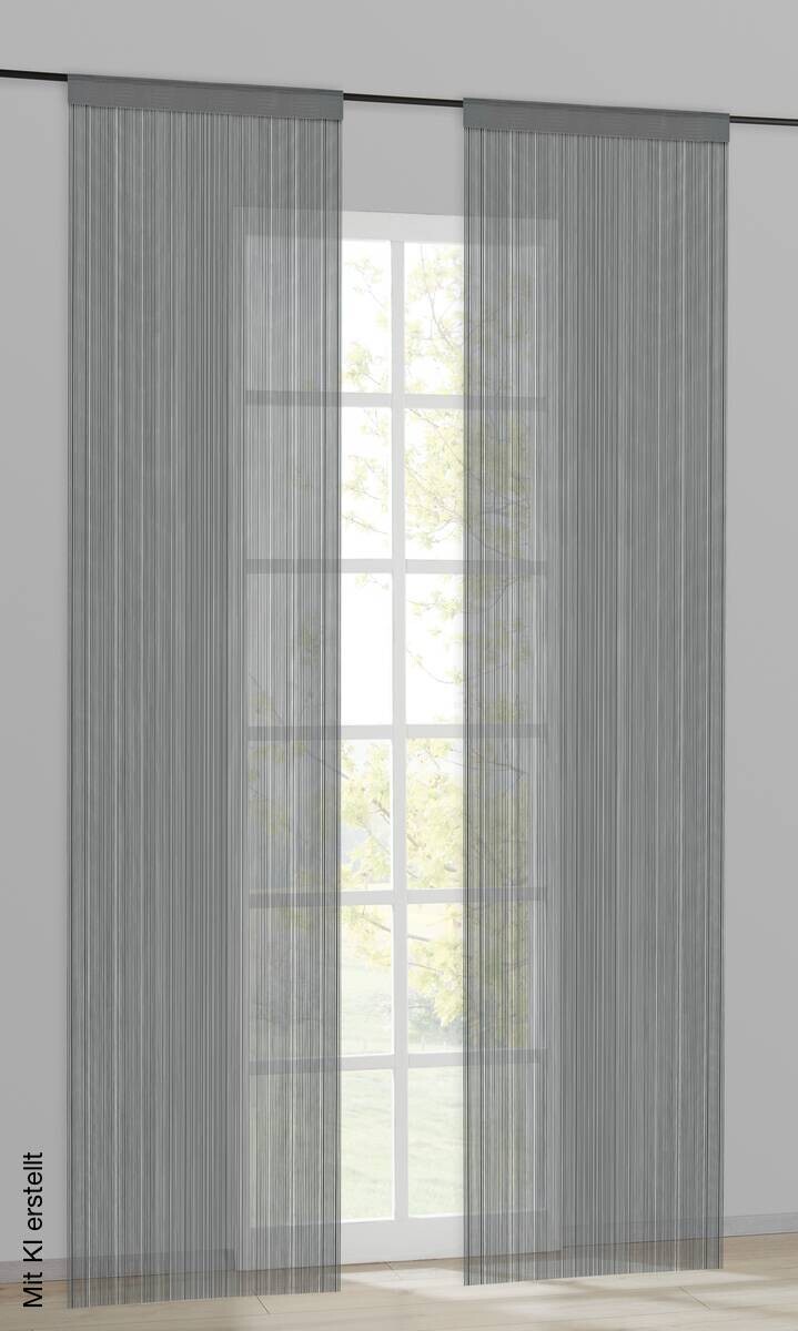 Fadenvorhang String anthrazit B/L: ca. 200x245 cm