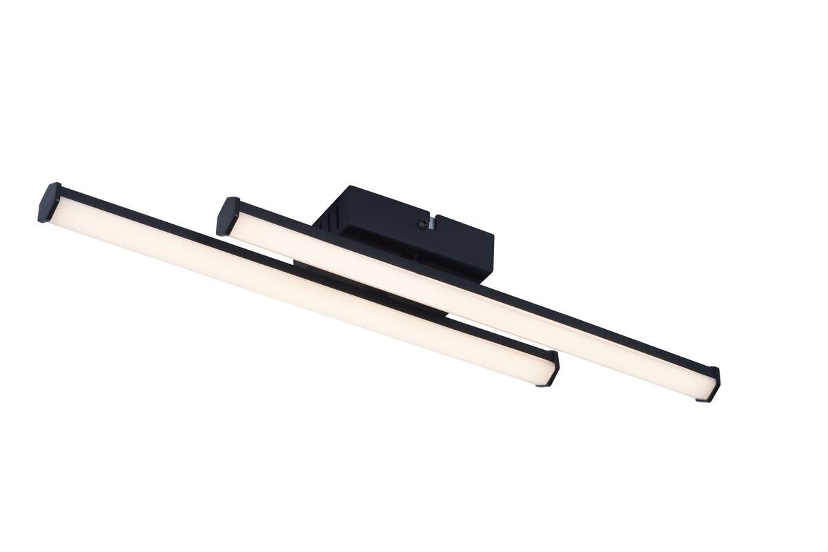 POCOline LED-Deckenleuchte Zehra schwarz Kunststoff B/H/L: ca. 7x5x44,5 cm