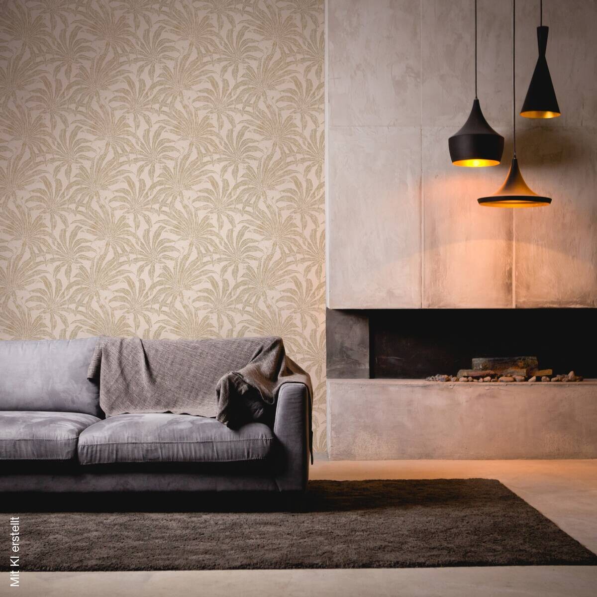 A.S.Creation Vliestapete beige silber gold B/H/D: ca. 53x1005x9,2 cm