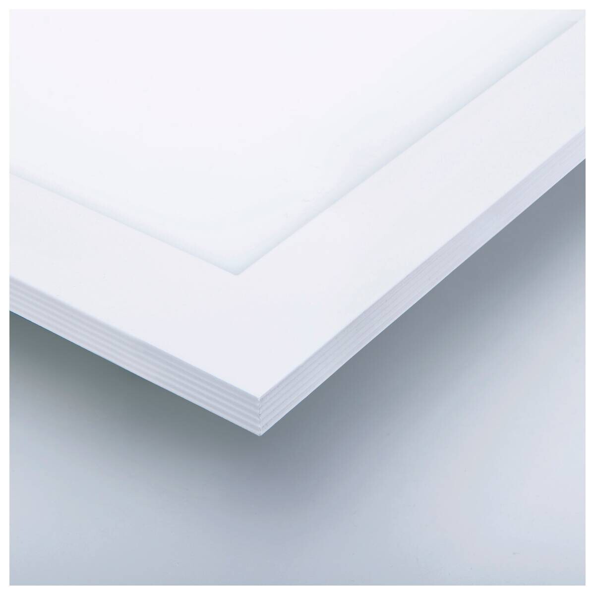 Näve Leuchten LED-Deckenpanel weiß Metall Kunststoff B/H/T: ca. 59,5x6x59,5 cm