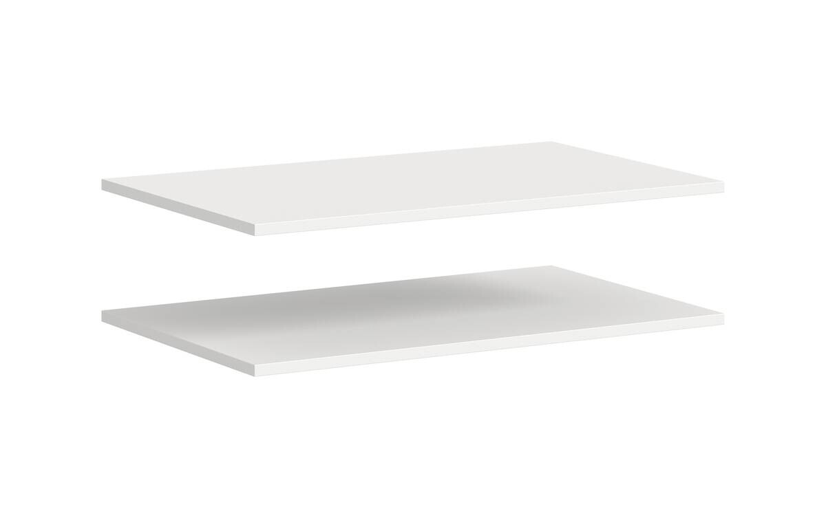 Einlegeböden-Set ZUBEHÖR 2er weiß B/H/T: ca. 78x2x48 cm