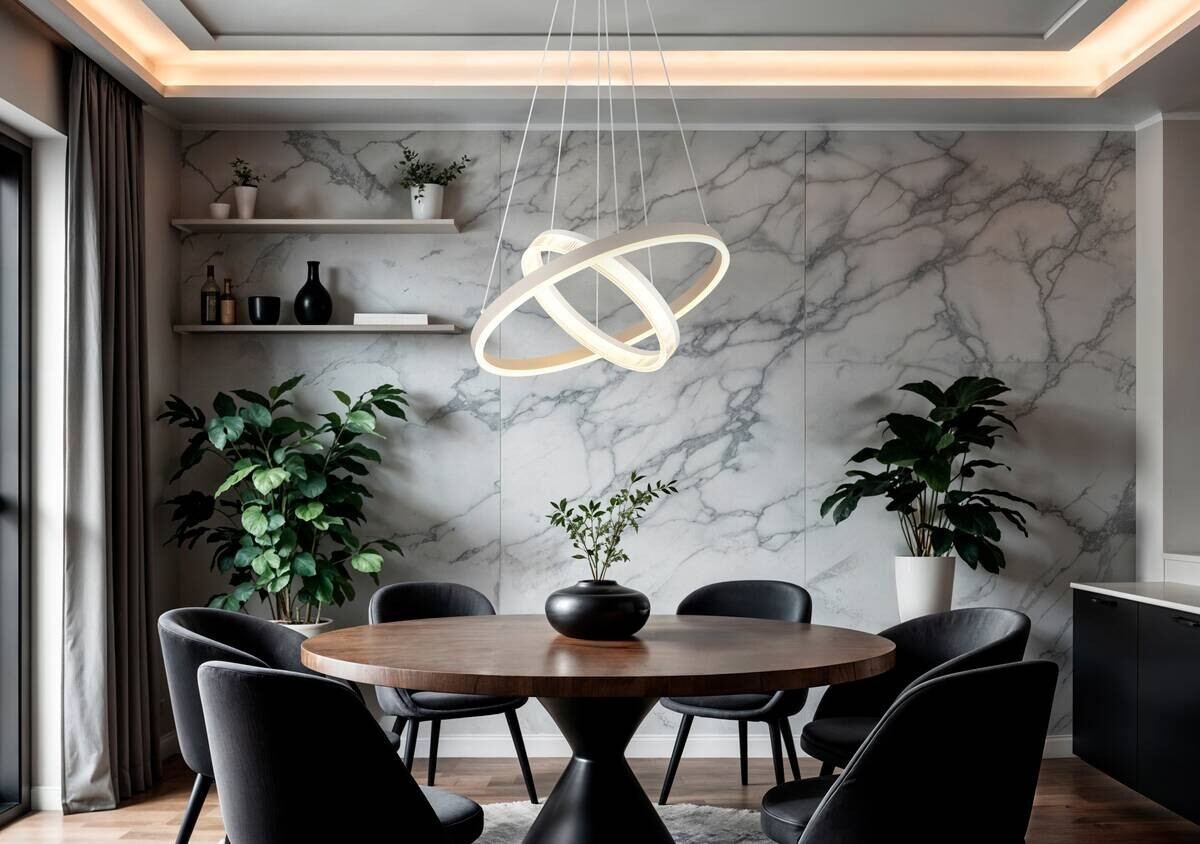 GLOBO LED-Pendelleuchte Elba sand weiß Metall Kunststoff H/D: ca. 150x50 cm