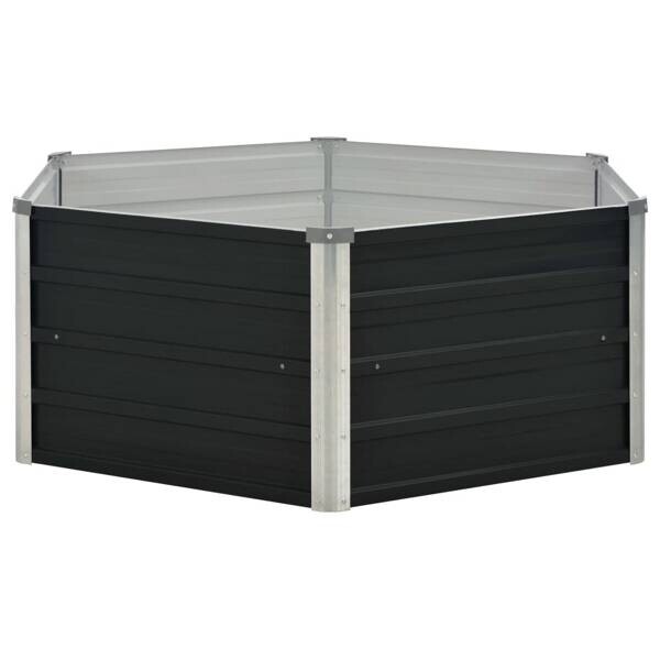 Hochbeet anthrazit Stahl B/H/L: ca. 129x45x129 cm