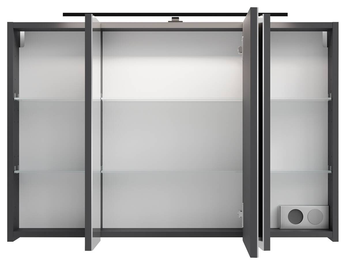 Spiegelschrank SPREE anthrazit B/H/T: ca. 90x60x15 cm