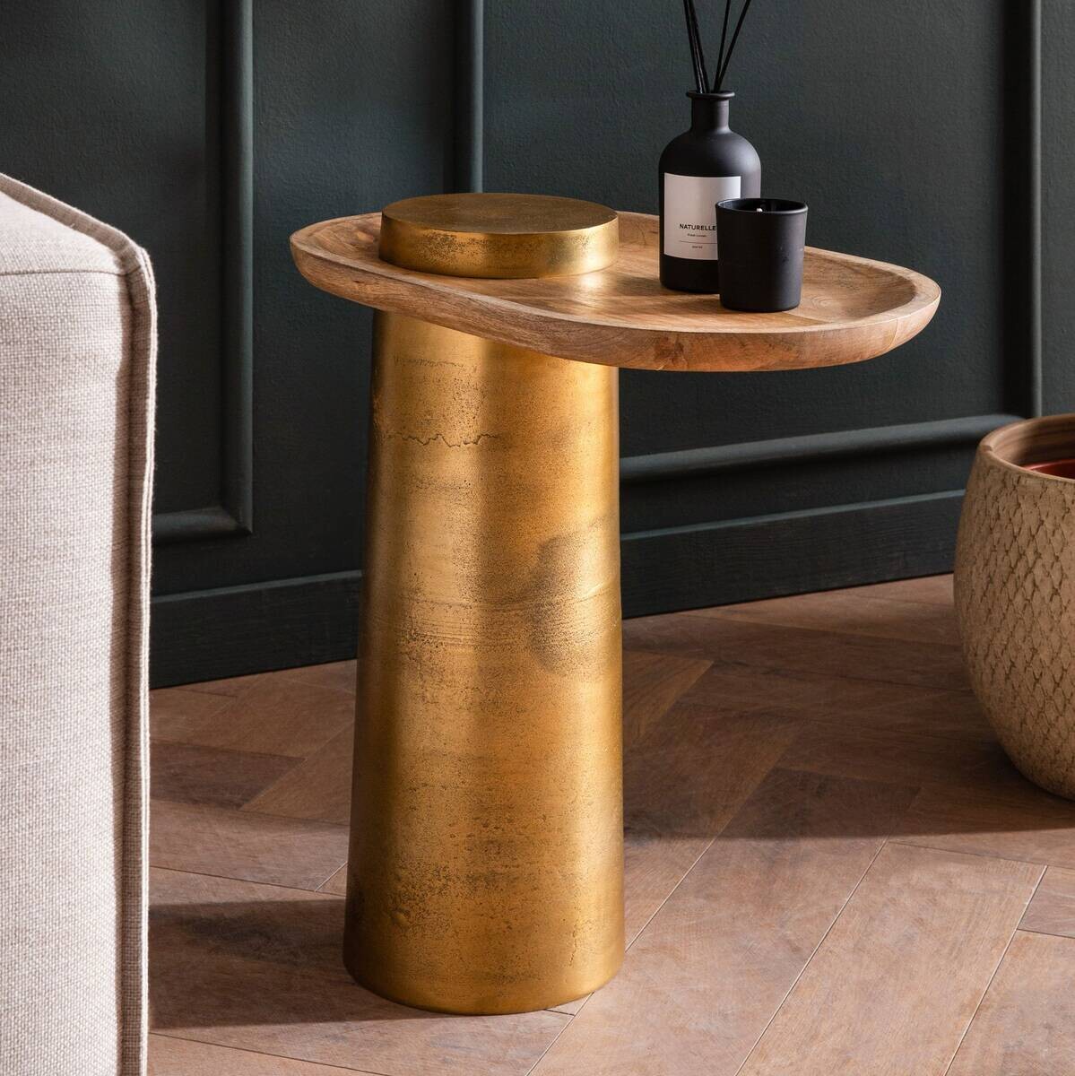 Beistelltisch Mango B/H/T: ca. 50x52x30 cm