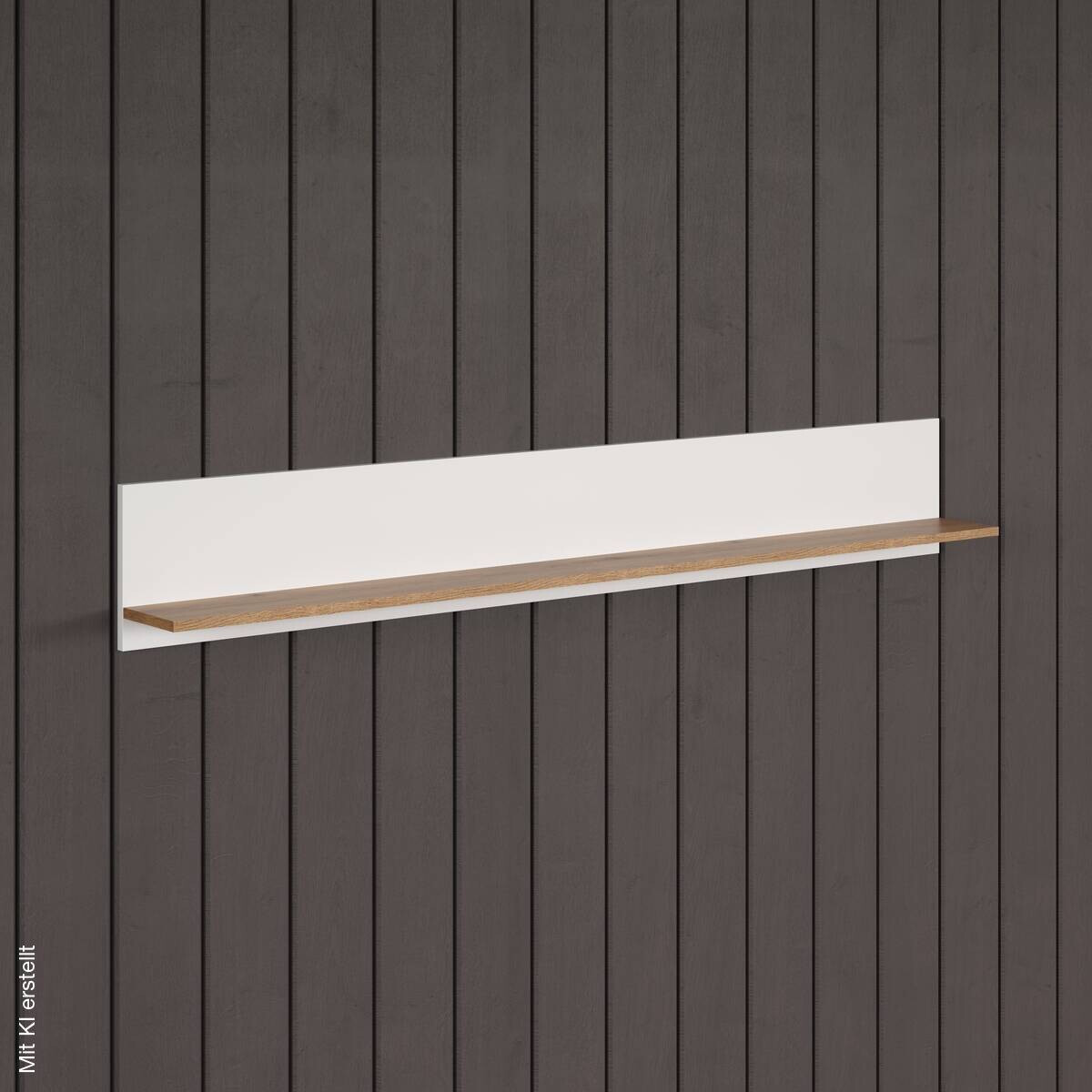 Wandboard Vitoria weiß Eiche Evoke Coast Nachbildung B/H/T: ca. 170x25x18 cm