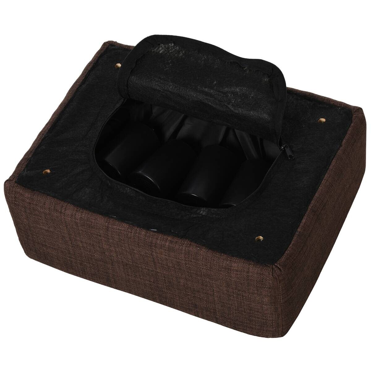 HOMCOM Hocker braun B/H/L: ca. 30x40x24 cm
