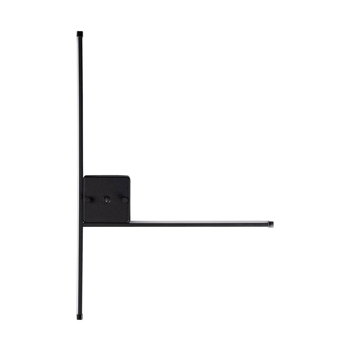 Opviq LED-Wandleuchte schwarz B/H/T: ca. 61x42x3 cm