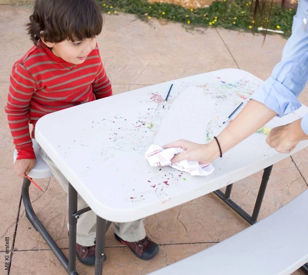 Lifetime Picknickgarnitur Kids Lichtgrau Stahl B/H/L: ca. 90x54x86 cm
