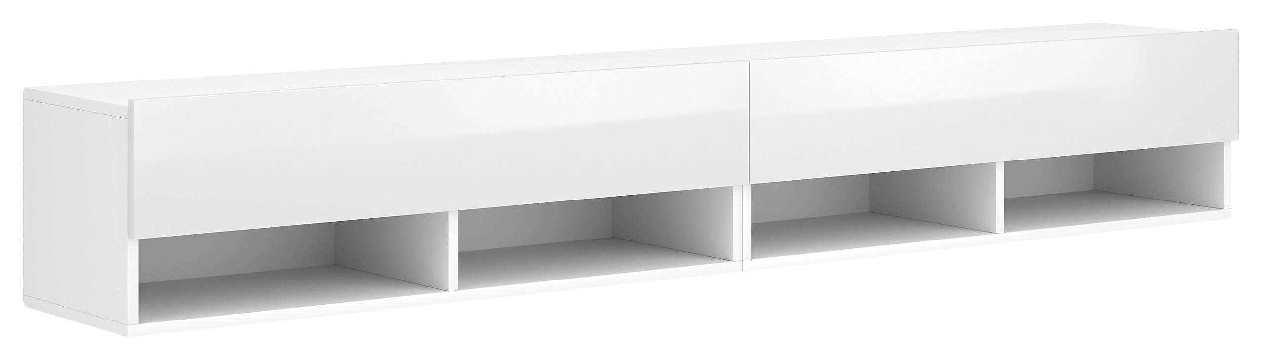 TV-Board Derby weiß matt weiß glänzend B/H/T: ca. 200x30x31 cm