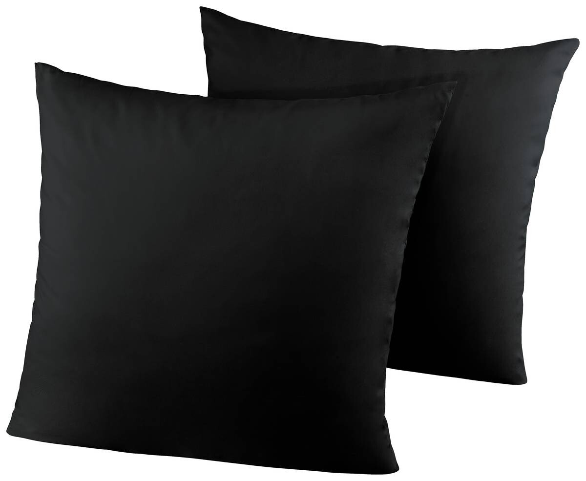 Kissenhülle Microfaser schwarz 100% Polyester B/L: ca. 40x40 cm | schwarz | 40,00/40,00 cm