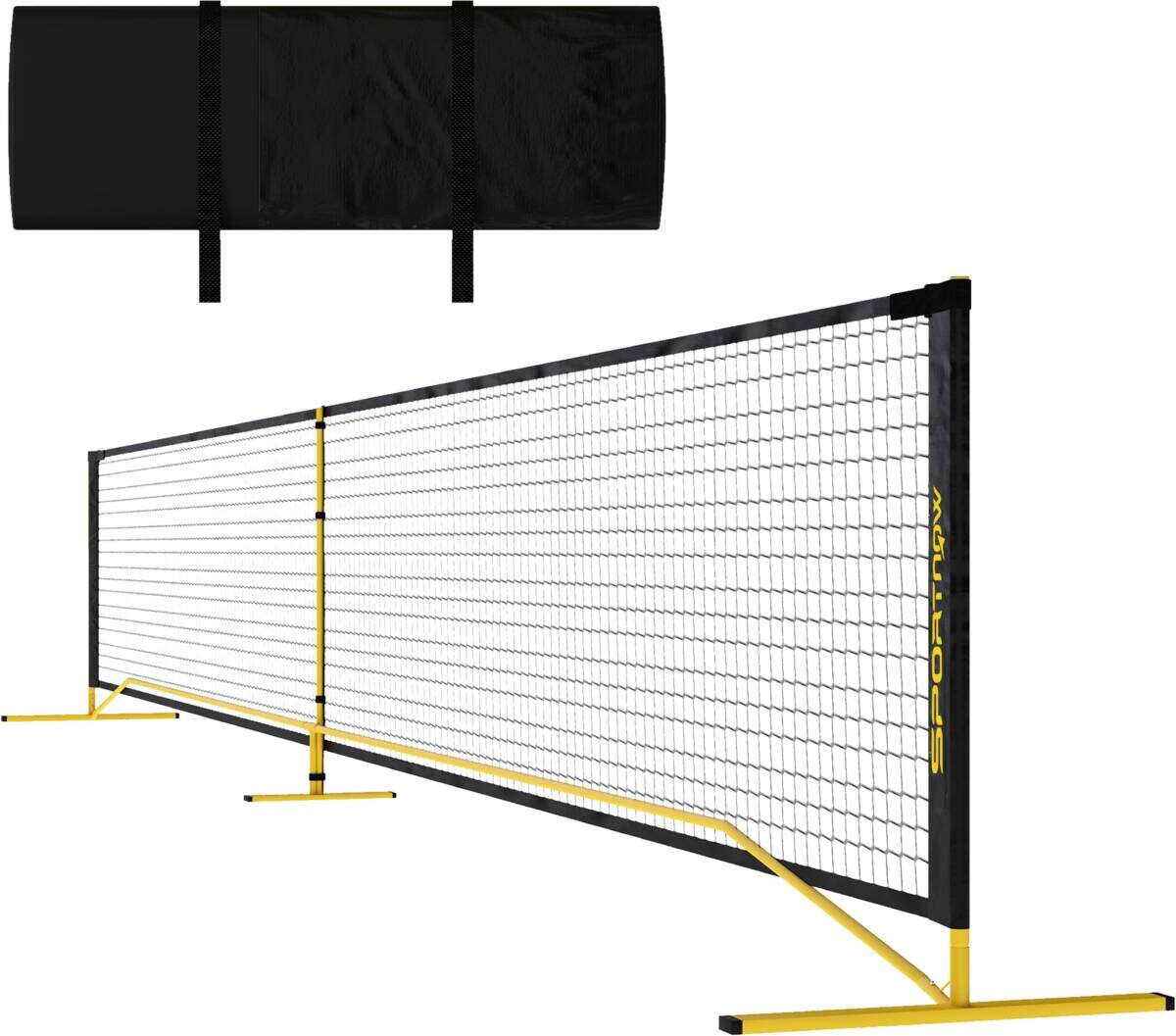 SPORTNOW Pickleball-Netz gelb B/H/L: ca. 60x92x670 cm