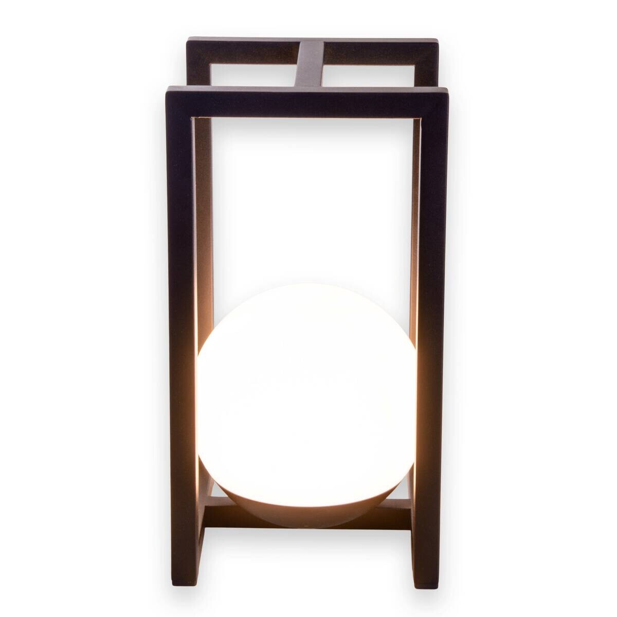 Dekoleuchte 5298122 schwarz weiß Metall Kunststoff B/H/T: ca. 16x30x16 cm