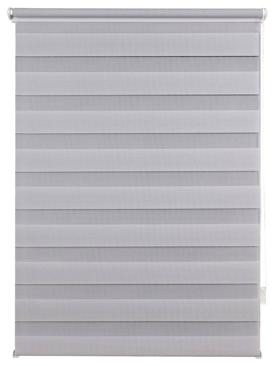 Doppelrollo Just grau B/L: ca. 70x210 cm