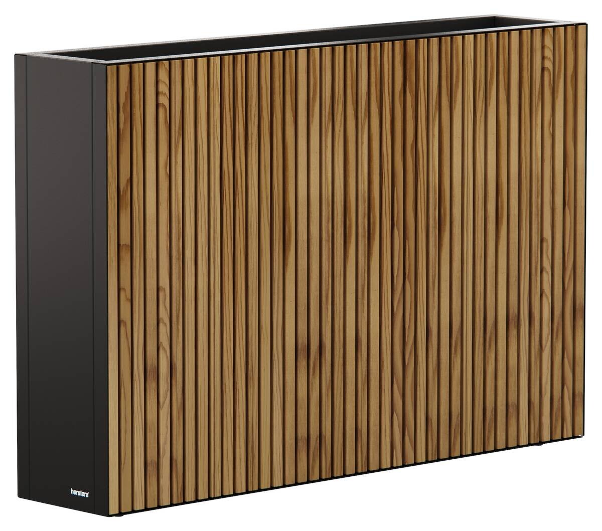 Herstera Garden Pflanzkübel Deco Planter schwarz Holz B/H/L: ca. 120x80x25 cm