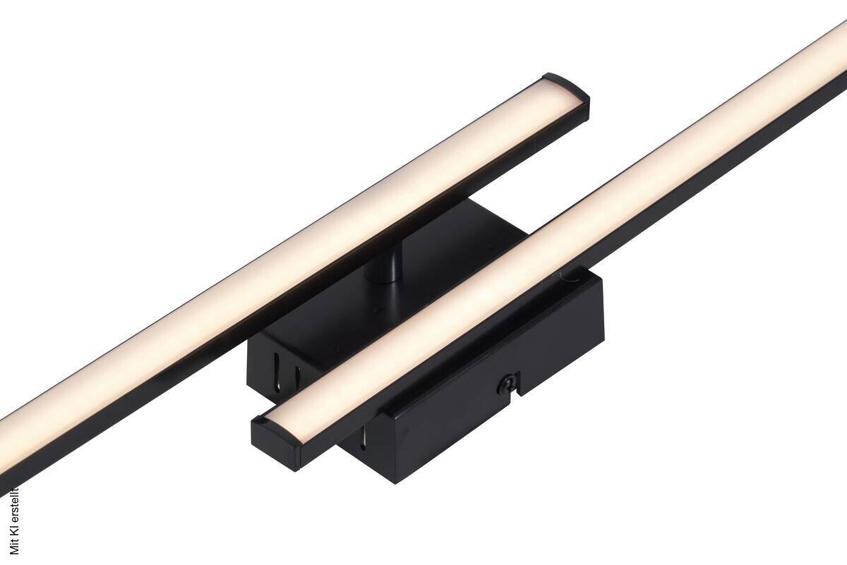 POCOline LED-Deckenleuchte Cleo II schwarz Kunststoff B/H/L: ca. 7x5,6x50 cm