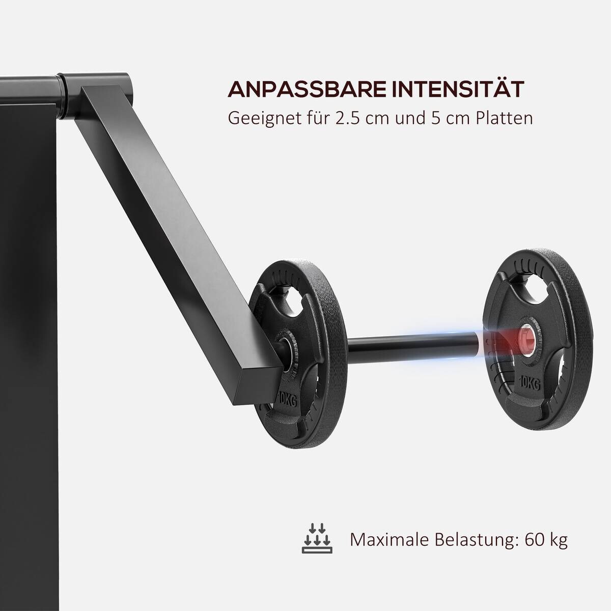 SPORTNOW Beinstrecker schwarz Kunstleder B/H/L: ca. 95x80x105 cm