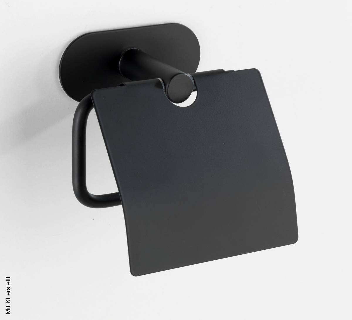 Turbo-Loc Toilettenpapierhalter schwarz Edelstahl B/H/T: ca. 14x12,5x7 cm