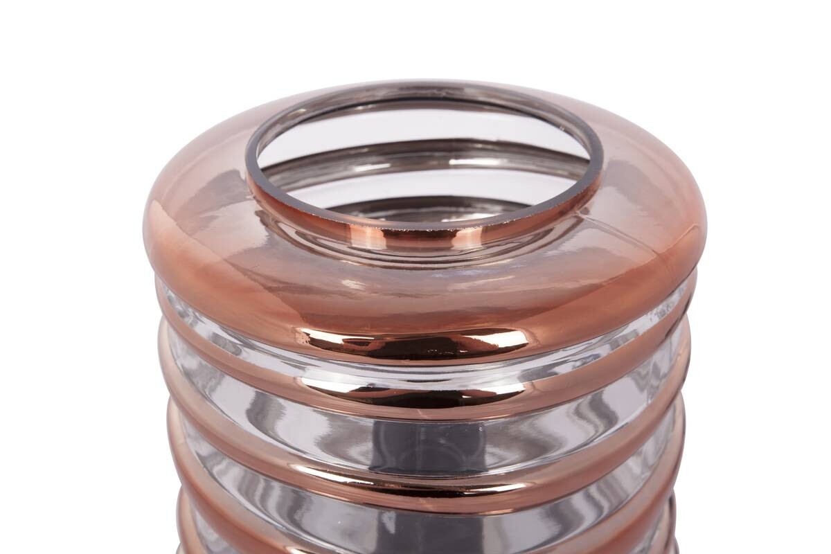 Kayoom Tischleuchte Aladin I 700 Kupfer champagner Glas Kupfer B/H/T: ca. 20x21x20 cm E27 1 Brennstellen