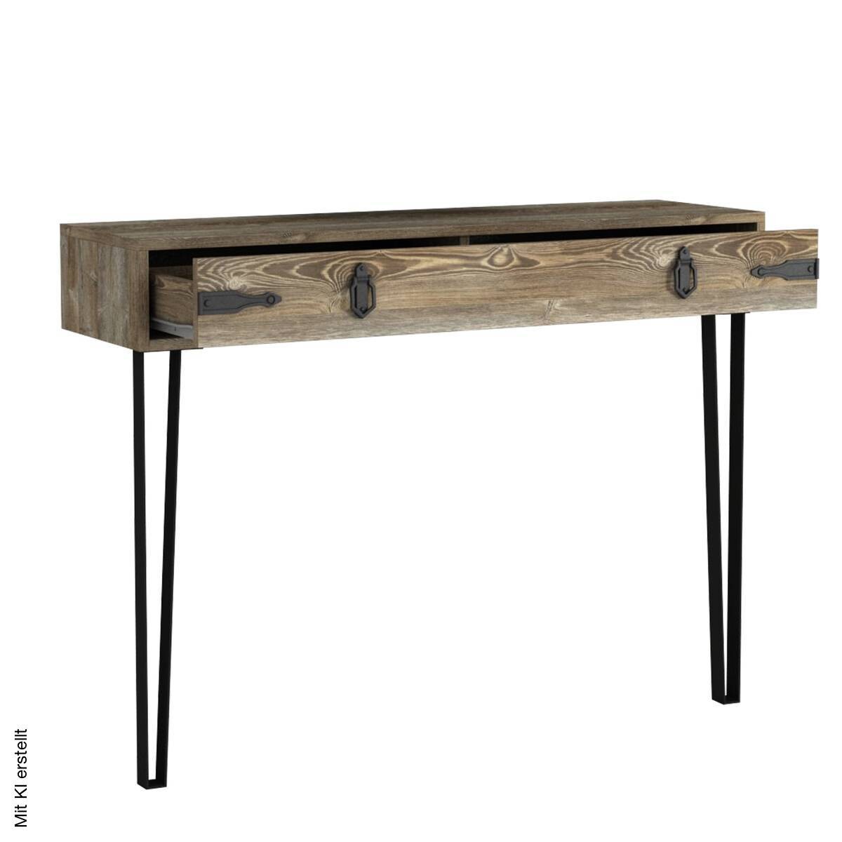 Konsolentisch Costa Eiche Nachbildung Spanplatte B/H/T: ca. 120x90x35 cm