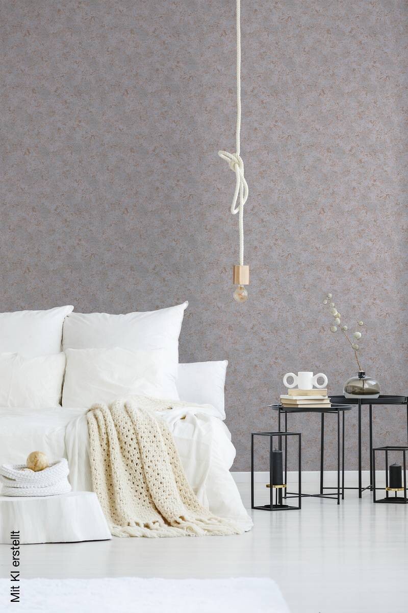 A.S.Creation Vliestapete Attractive Uni braun B/L: ca. 53x1005 cm