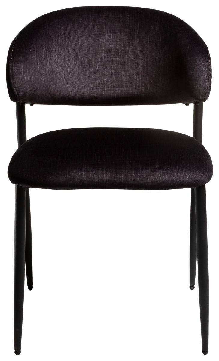 Stuhl Cary dunkelgrau Microfaser B/H/T: ca. 60x82x50 cm