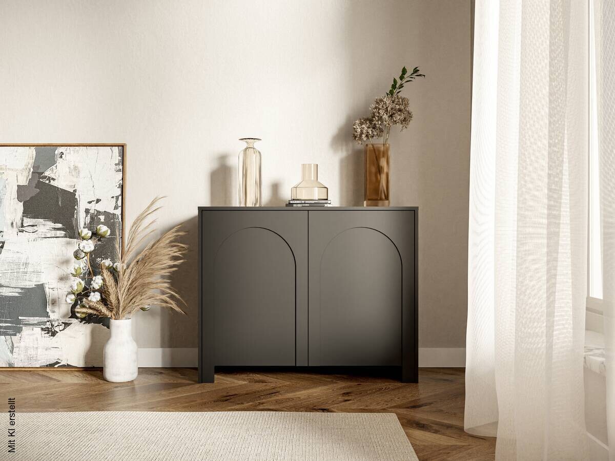 Kommode ARCO schwarz B/H/T: ca. 100x81x35 cm