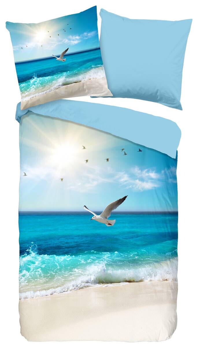 Baumwoll Bettwäsche Sealife Multi Baumwolle B/L: ca. 135x200 cm