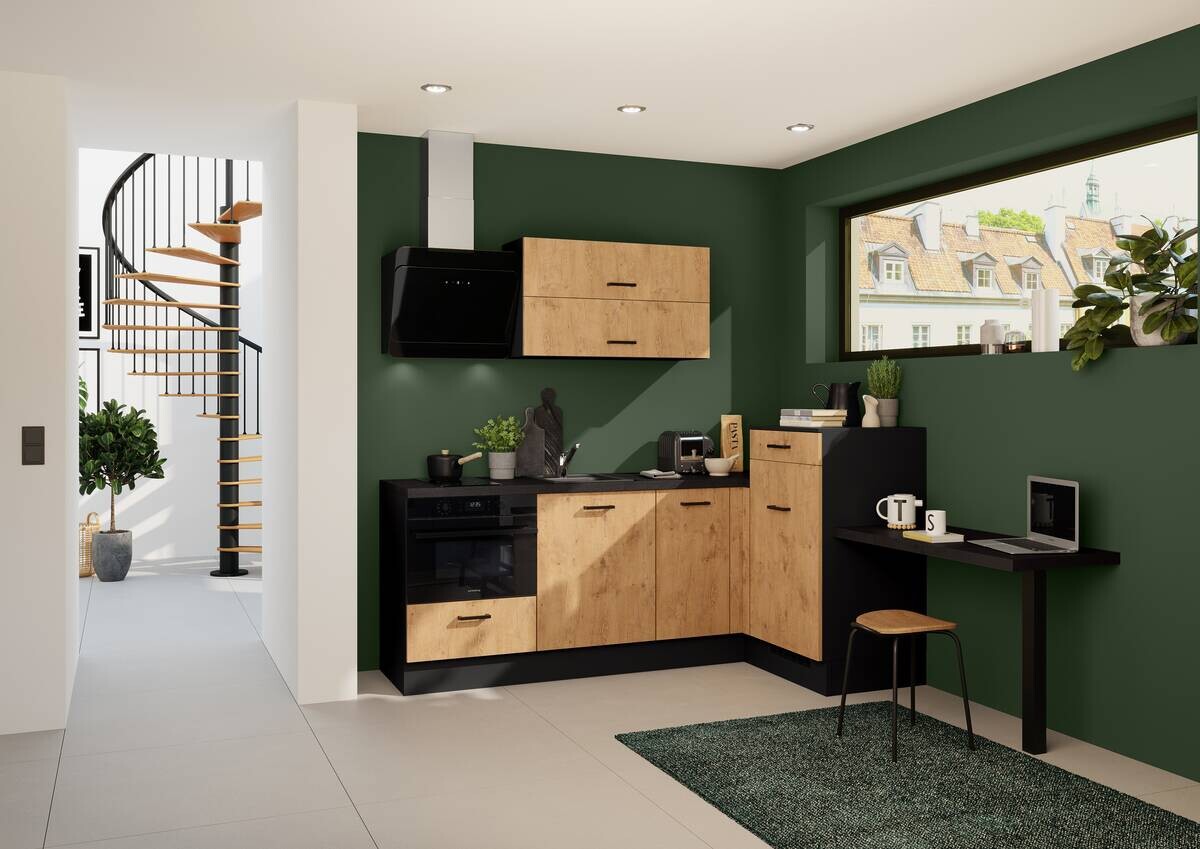 Winkelküche IBZ4350HI Eiche B/L: ca. 241x225 cm